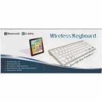 Ασύρματο Πληκτρολόγιο Bluetooth 78 πλήκτρων Ultra Slim για Windows / iPad / iPhone Ασημί BK-3001