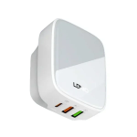 Αντάπτορας Φόρτισης 32W με 3 θύρες USB QC4.0 & Καλώδιο Type-C to Type-C Q334 - Λευκό