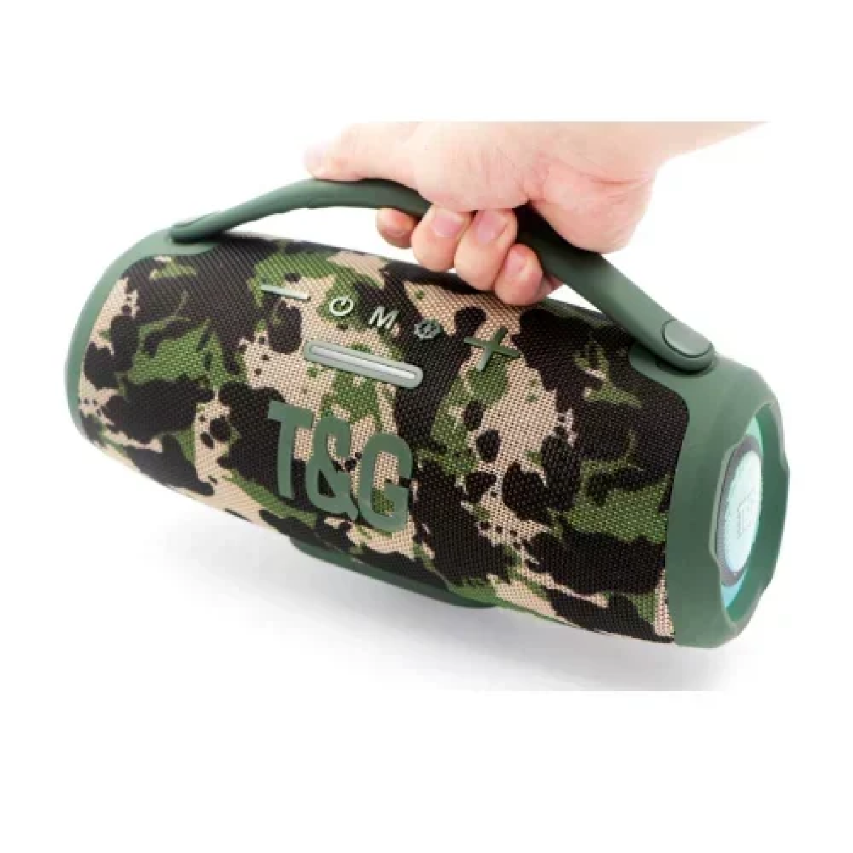 Φορητό Ασύρματο Ηχείο 30W Bluetooth με LED Φωτισμό TG-418 Camo green