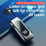 EION TM-K55 In-ear Bluetooth Handsfree Ακουστικό Πέτου - Ασημί/Μαύρο