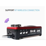 X-Bass USB Bluetooth Mp3 Player με φακό LED AM/FM/SW Ραδιόφωνο FM 3 ζωνών Waxiba XB-891BT - Κόκκινο