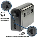 Φορητό Ρετρό Ραδιόφωνο AM/FM/SW 4 ζωνών FP-803 Μαύρο
