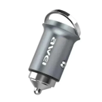 Awei C-854 Mini Φορτιστής Αυτοκινήτου PD+QC 30W με 2 θύρες & Γρήγορη φόρτιση Ασημί
