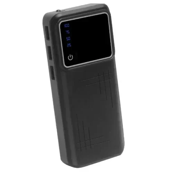 Power Bank 20000mAh με 3 Θύρες & Oθόνη LED - Μαύρο