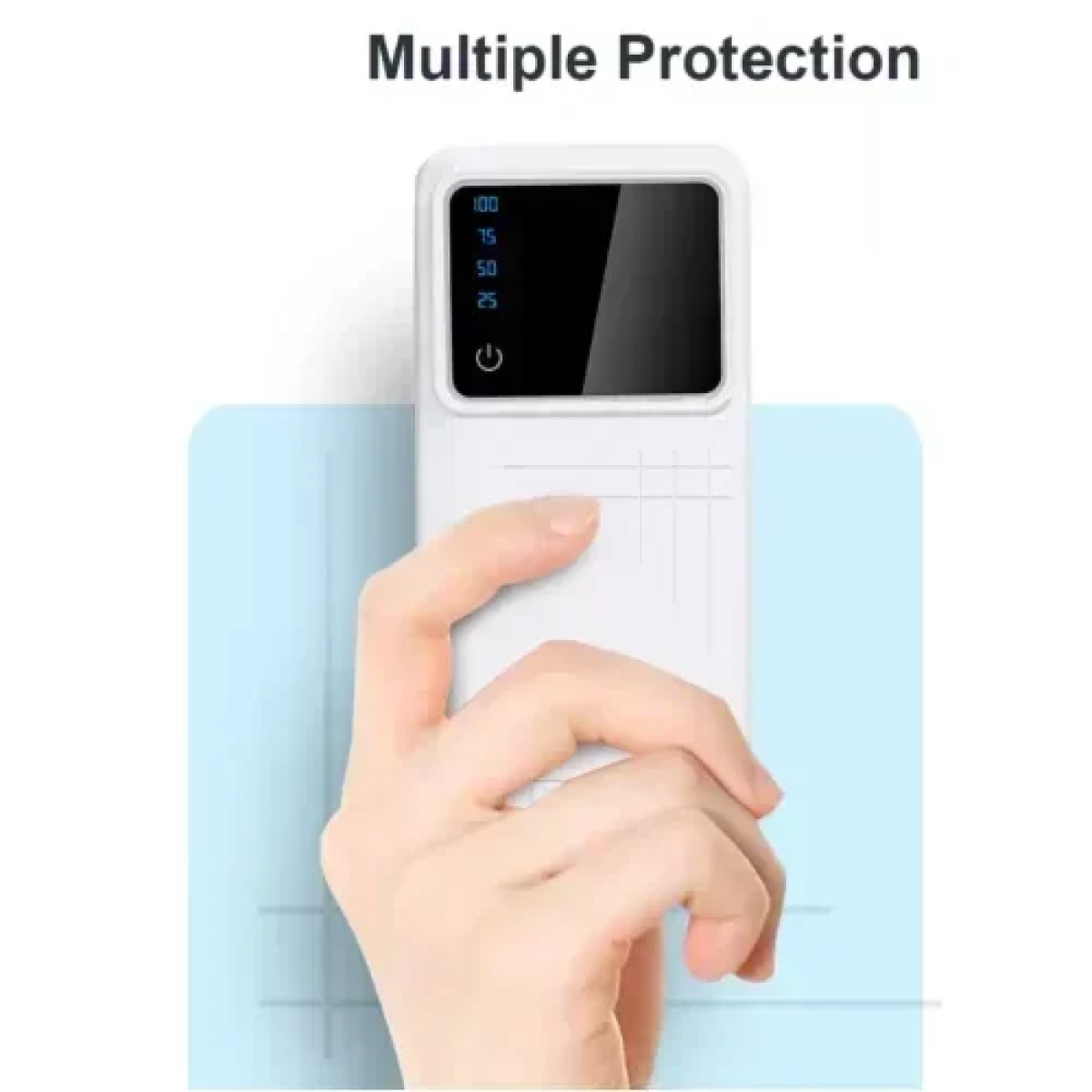 Power Bank 20000mAh με 3 Θύρες & Oθόνη LED - Λευκό