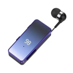 K67 In-ear Bluetooth Ακουστικό Πέτου με LCD Οθόνη Ένδειξης Μπαταρίας - Μπλε