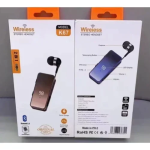 K67 In-ear Bluetooth Ακουστικό Πέτου με LCD Οθόνη Ένδειξης Μπαταρίας - Μπλε