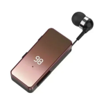 K67 In-ear Bluetooth Ακουστικό Πέτου με LCD Οθόνη Ένδειξης Μπαταρίας - Ροζ χρυσό