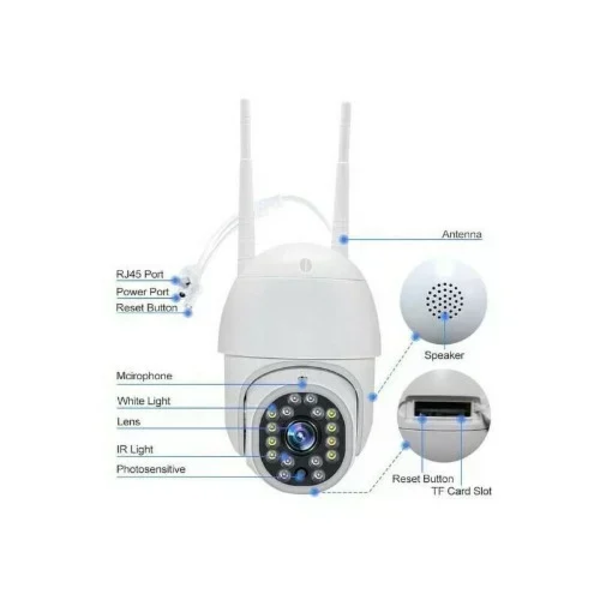 GW-D16A IP Κάμερα Παρακολούθησης Wi-Fi 1080p Αδιάβροχη με Αμφίδρομη Επικοινωνία