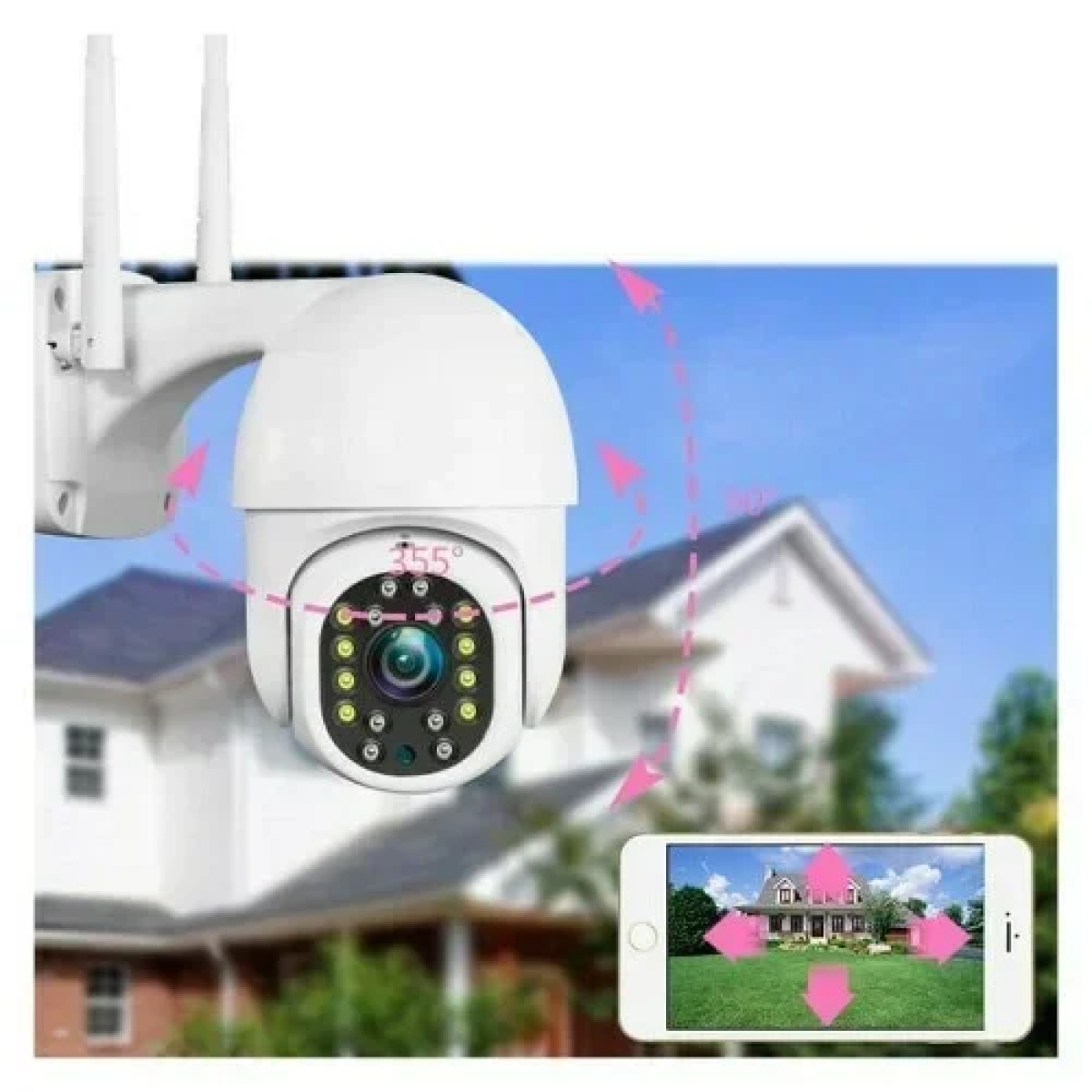 GW-D16A IP Κάμερα Παρακολούθησης Wi-Fi 1080p Αδιάβροχη με Αμφίδρομη Επικοινωνία