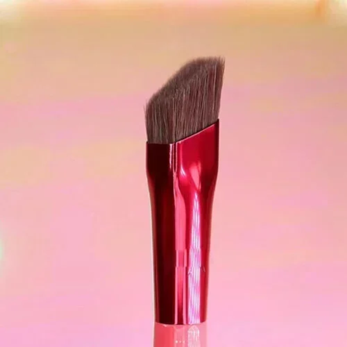 Πολυλειτουργικό Πινέλο Φρυδιών με Τρίχες σε Ορθογώνιο σχήμα - Καφέ