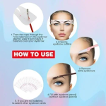 Κιτ για Μακιγιάζ Φρυδιών με 24 Στένσιλ & Ξυράφι