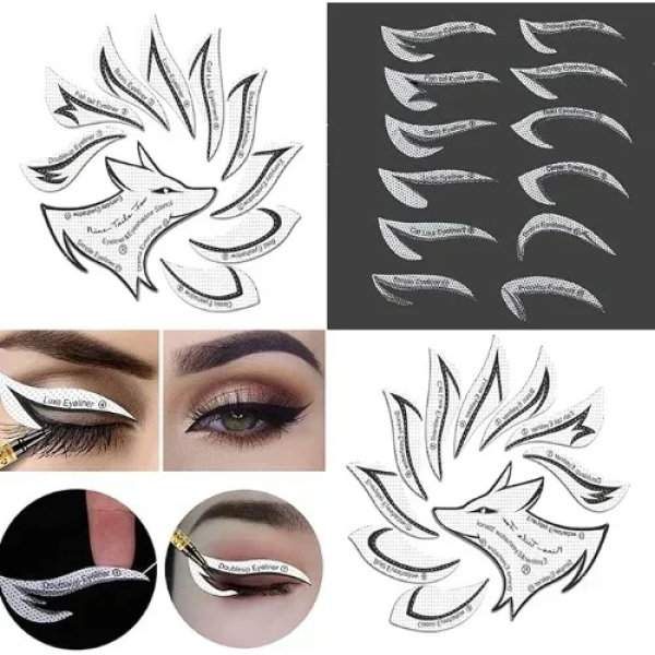 Κιτ Στένσιλ για Τοποθέτηση Eyeliner & Σκιάς Ματιών σε διαφορετικά σχήματα
