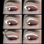 Κιτ Στένσιλ για Τοποθέτηση Eyeliner & Σκιάς Ματιών σε διαφορετικά σχήματα