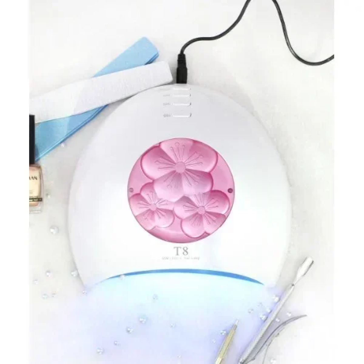Επαγγελματικό Φουρνάκι Νυχιών 65W UV/LED Lamp T8 - Ροζ