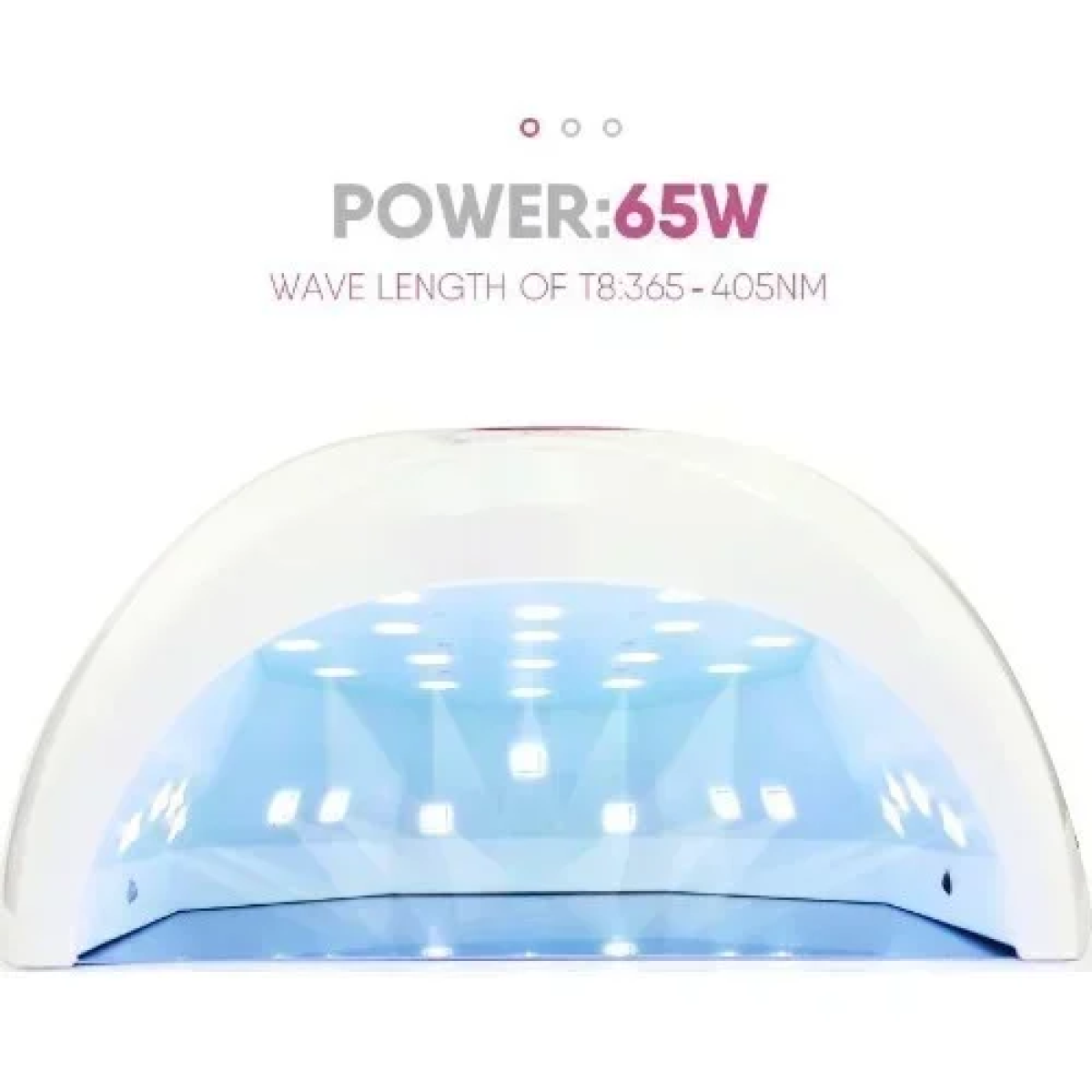 Επαγγελματικό Φουρνάκι Νυχιών 65W UV/LED Lamp T8 - Ροζ
