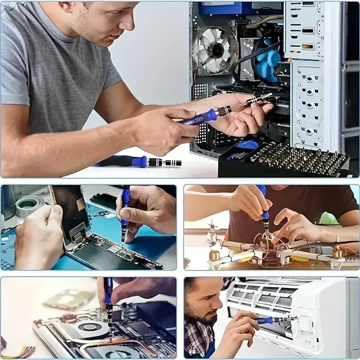 Μίνι Ηλεκτρικό Κατσαβίδι για Επισκευή Κινητών και Υπολογιστών 115 τμχ σε Κασετίνα