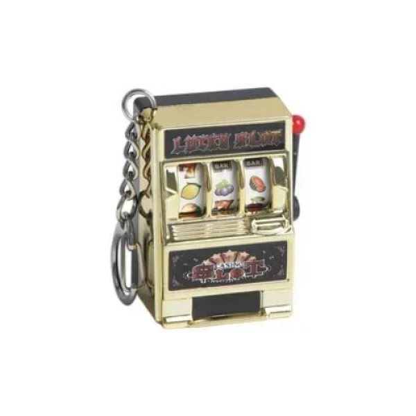 Μίνι Ρετρό Μπρελόκ Casino Lucky Slot Φρουτάκια