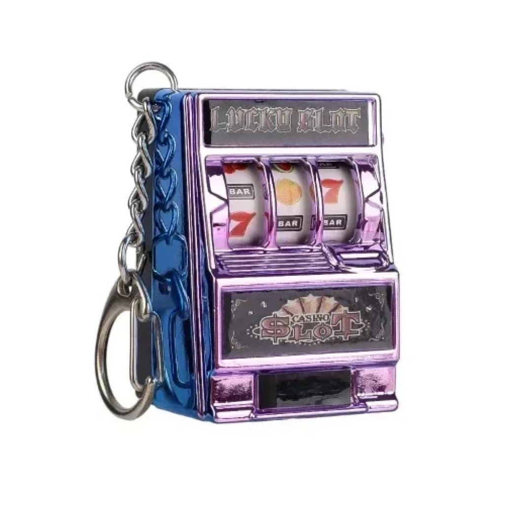 Μίνι Ρετρό Μπρελόκ Casino Lucky Slot Φρουτάκια