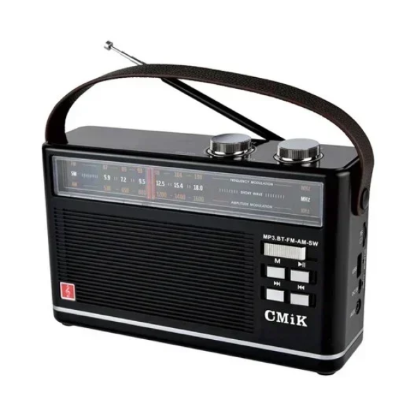 CMIK MK-910BT Φορητό Ραδιόφωνο Επαναφορτιζόμενο με USB Μαύρο