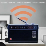 CMIK MK-910BT Φορητό Ραδιόφωνο Επαναφορτιζόμενο με USB Μαύρο