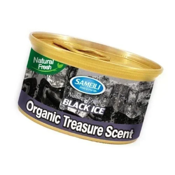 Άρωμα Αυτοκινήτου σε κονσέρβα 52g Organic Treasure Scent - Black Ice