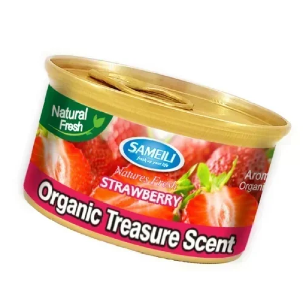 Άρωμα Αυτοκινήτου σε κονσέρβα 52g Organic Treasure Scent - Strawberry