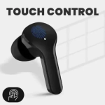 Mίνι Ασύρματα Ακουστικά Bluetooth Διάφανα με Ένδειξη Μπαταρίας - Μαύρα