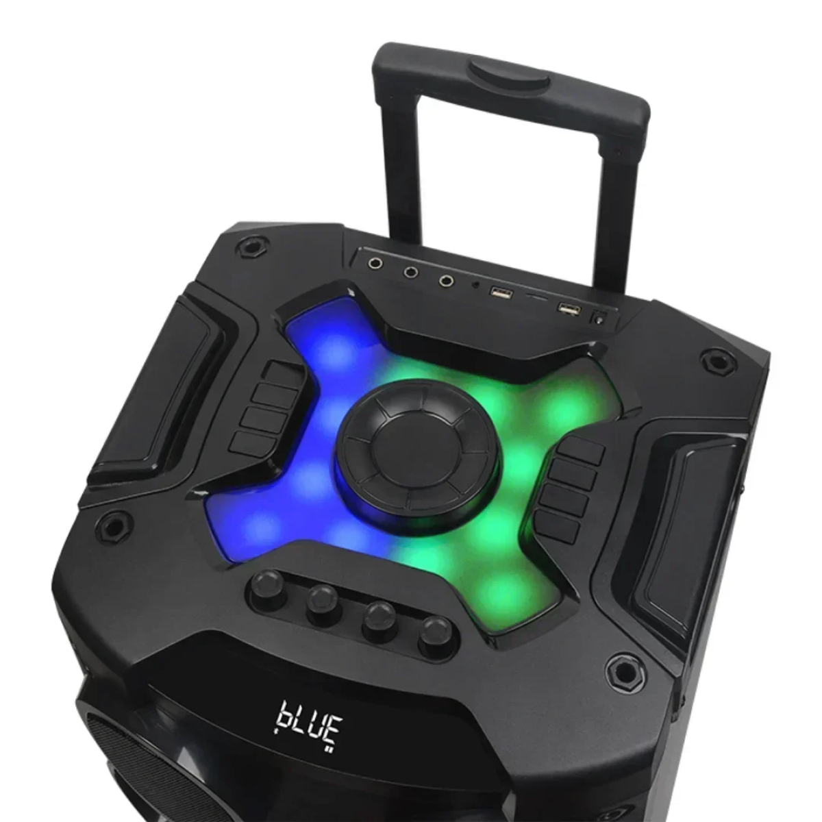 Φορητό Ηχείο Bluetooth 12'' με 2 Μικρόφωνα, Τηλεχειριστήριο & RGB LED φωτισμό DG-W1209