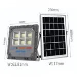 Ηλιακός Προβολέας LED 600W με πάνελ JORTAN JT-18600-XM600W