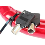 Κουλούρα Μηχανής - Ποδηλάτου Cable Lock Για Αντικλεπτική Προστασία 1m - Kόκκινη