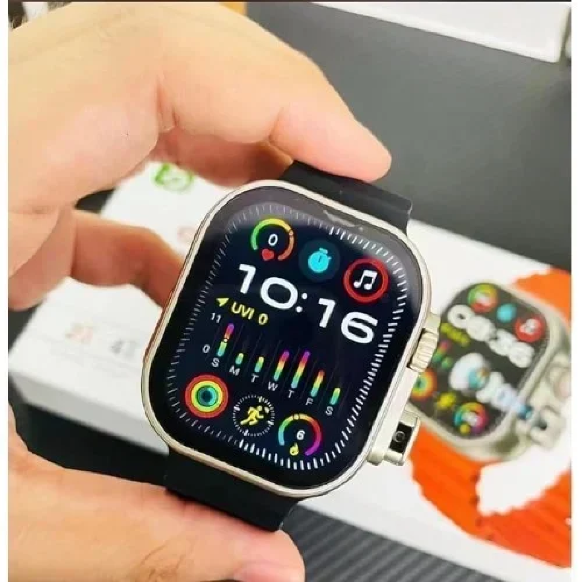 Smartwatch BW9 Ultra 4G κάρτα SIM & Camera HD 2'' Μαύρο