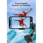 F5 Plus Gimbal Τηλεφώνου με 3 Άξονες Αντικραδασμικό, Λειτουργία Inception, Παρακολούθηση Προσώπου, Τηλεχειριστήριο, Συμπαγές – Μαύρο