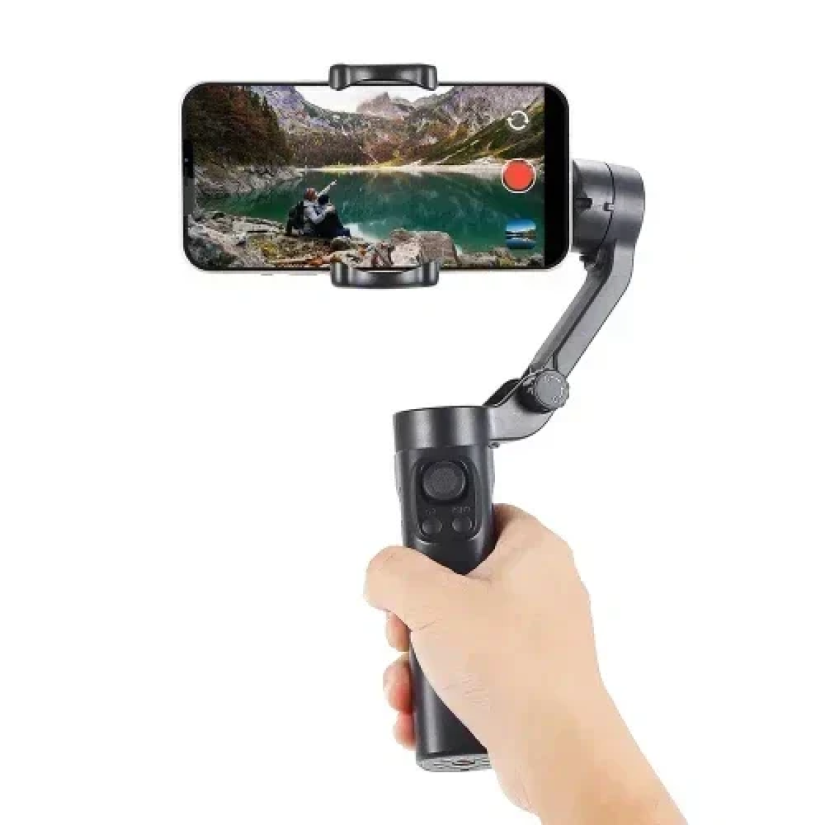F5 Plus Gimbal Τηλεφώνου με 3 Άξονες Αντικραδασμικό, Λειτουργία Inception, Παρακολούθηση Προσώπου, Τηλεχειριστήριο, Συμπαγές – Μαύρο