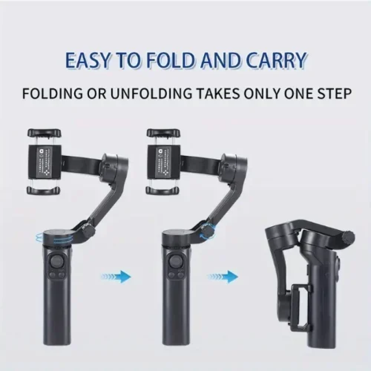 F5 Plus Gimbal Τηλεφώνου με 3 Άξονες Αντικραδασμικό, Λειτουργία Inception, Παρακολούθηση Προσώπου, Τηλεχειριστήριο, Συμπαγές – Μαύρο