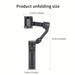 F5 Plus Gimbal Τηλεφώνου με 3 Άξονες Αντικραδασμικό, Λειτουργία Inception, Παρακολούθηση Προσώπου, Τηλεχειριστήριο, Συμπαγές – Μαύρο