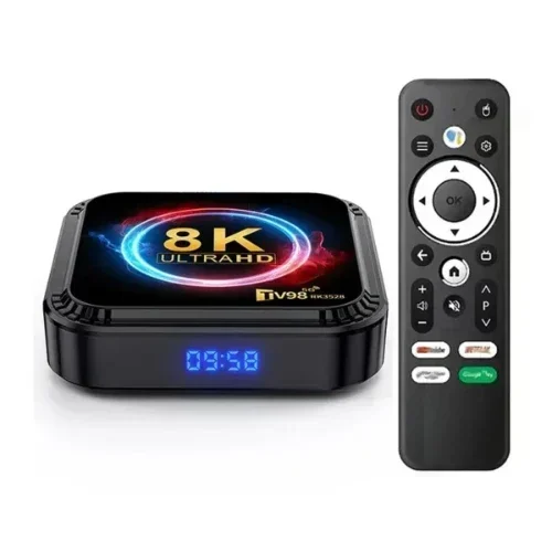 Rk3528 Tv Box Tv98 8K Android 13 Quad-Core 2.4G&Amp;5G Dual Band Wifi+Bt5.0