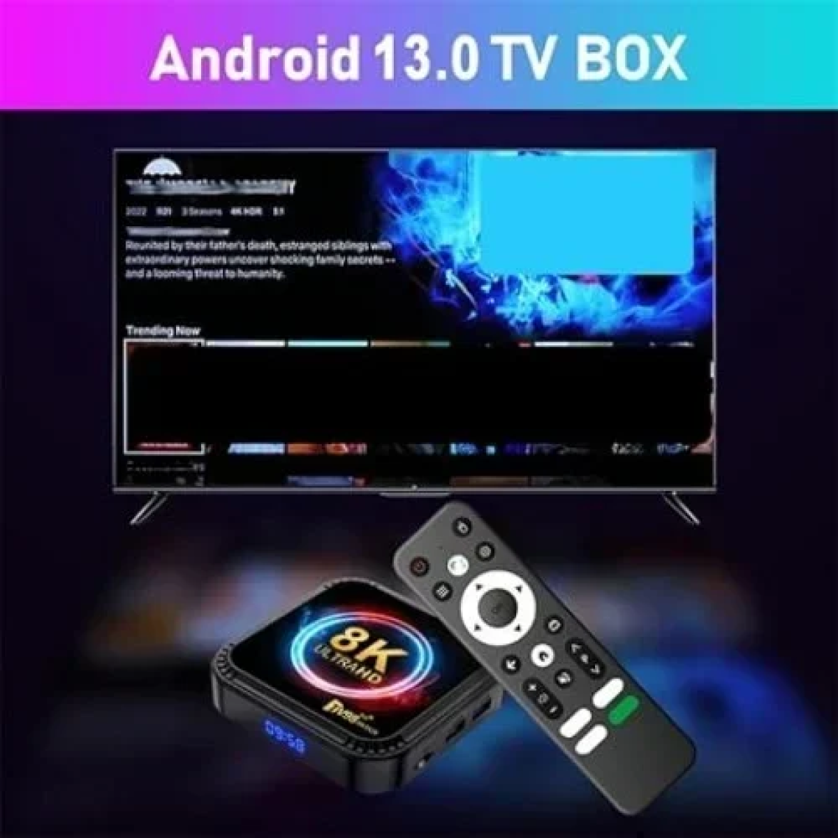 RK3528 TV Box TV98 8K Android 13 Quad-core 2.4G&5G Dual Band Wifi+BT5.0