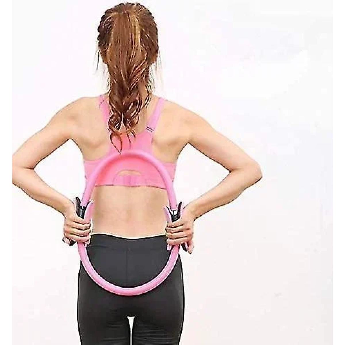 Δαχτυλίδι γυμναστικής με αντίσταση Pilates Ring ροζ