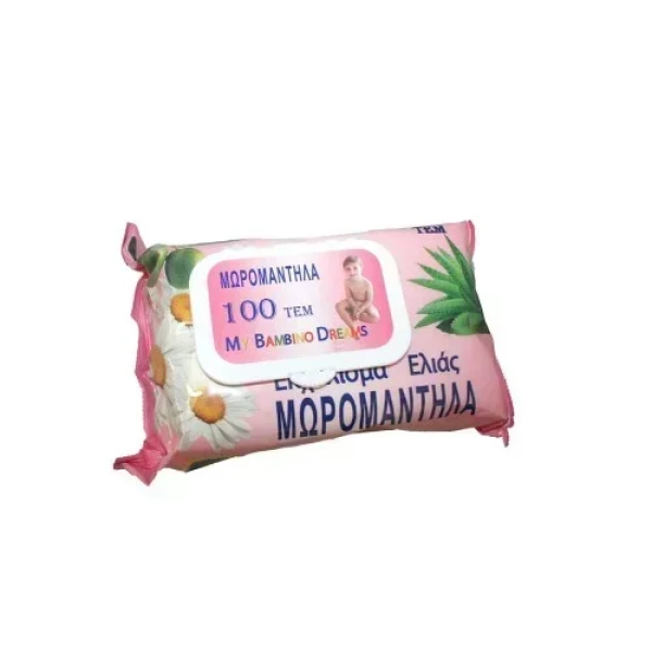 My Bambino Dreams Υγρά Μωρομάντηλα με Εκχύλισμα Ελιάς 100τμχ