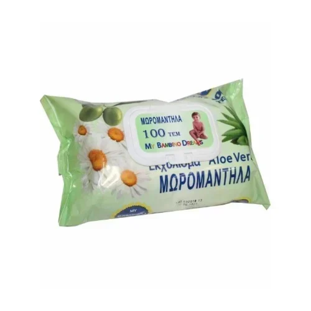 My Bambino Dreams Υγρά Μωρομάντηλα με Εκχύλισμα Aloe Vera 100τμχ