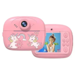 Ψηφιακή Παιδική Φωτογραφική Μηχανή στιγμιαίας εκτύπωσης με Αξεσουάρ Baby Unicorn Ροζ