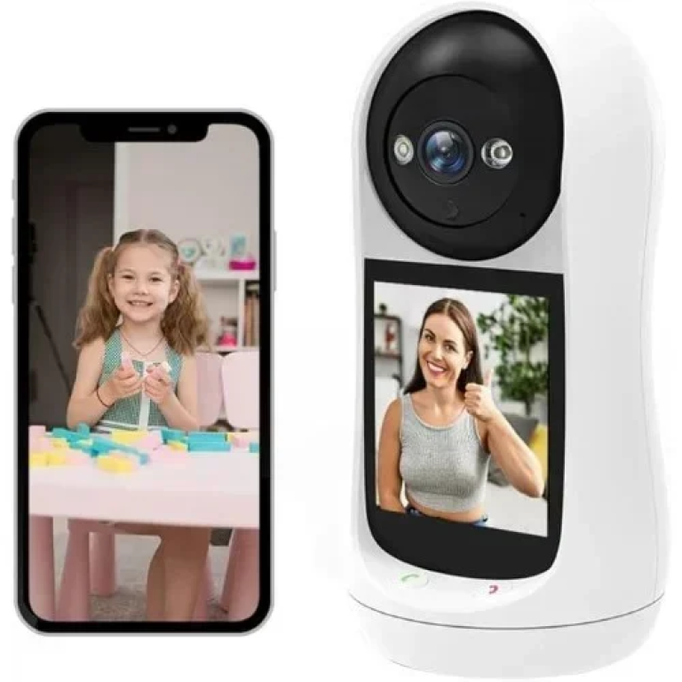 Έξυπνη Κάμερα WiFi 1080P HD με οθόνη 2,8" με αμφίδρομη βιντεοκλήση, ανίχνευση κίνησης & έγχρωμη νυχτερινή όραση