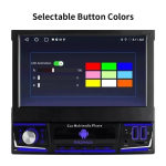 Ηχοσύστημα Αυτοκινήτου (Bluetooth/USB/WiFi/GPS) με Xειροκίνητη Αναδιπλούμενη Οθόνη Αφής 7" 12V Android 1Din 4+64G