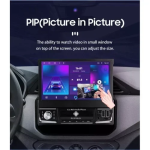 Ηχοσύστημα Αυτοκινήτου (Bluetooth/USB/WiFi/GPS) με Xειροκίνητη Αναδιπλούμενη Οθόνη Αφής 7" 12V Android 1Din 4+64G