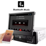 Ηχοσύστημα Αυτοκινήτου (Bluetooth/USB/WiFi/GPS) με Xειροκίνητη Αναδιπλούμενη Οθόνη Αφής 7" 12V Android 1Din 4+64G