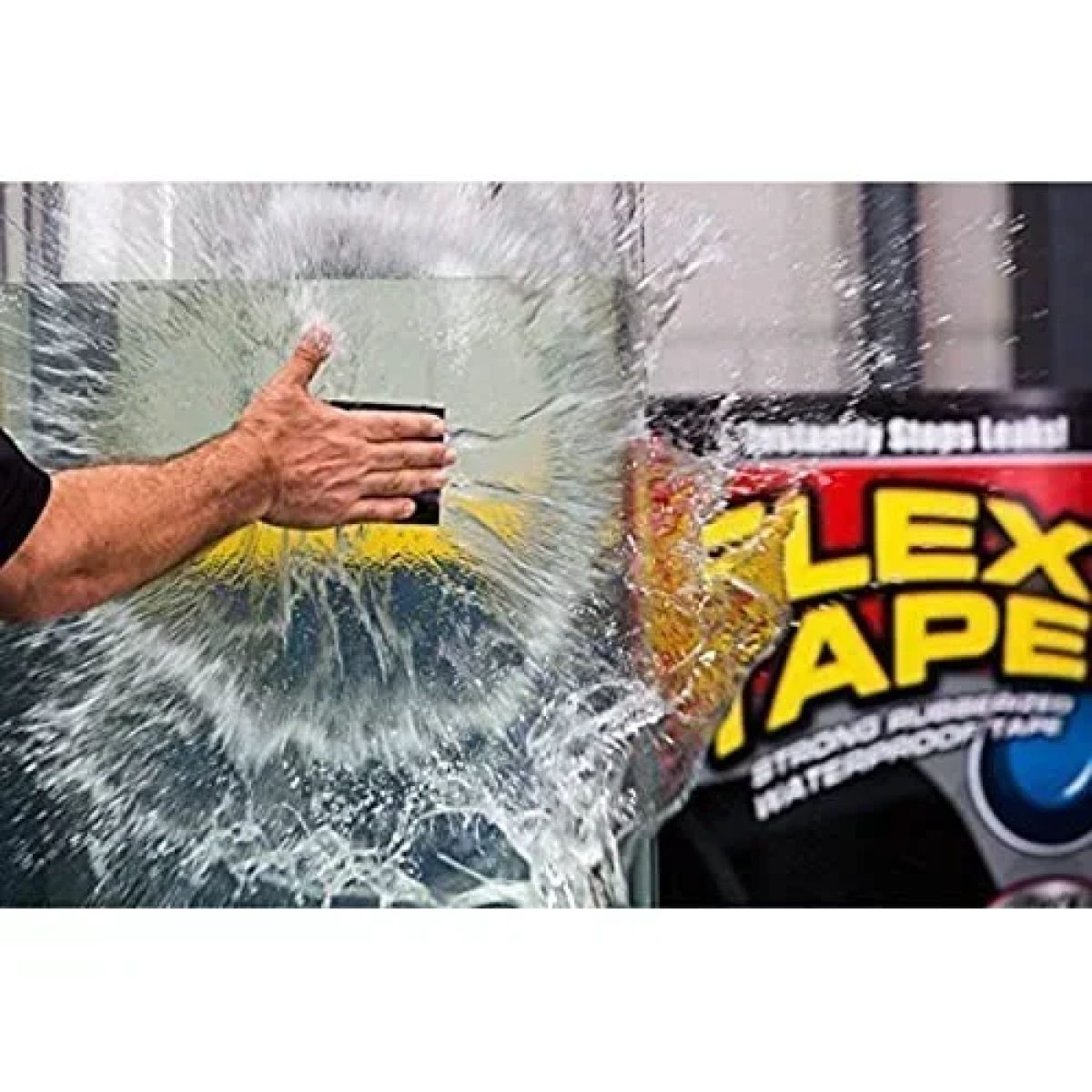 Aδιάβροχη μονωτική ταινία – Flex Tape 12''x10'' μαύρη - Image 2