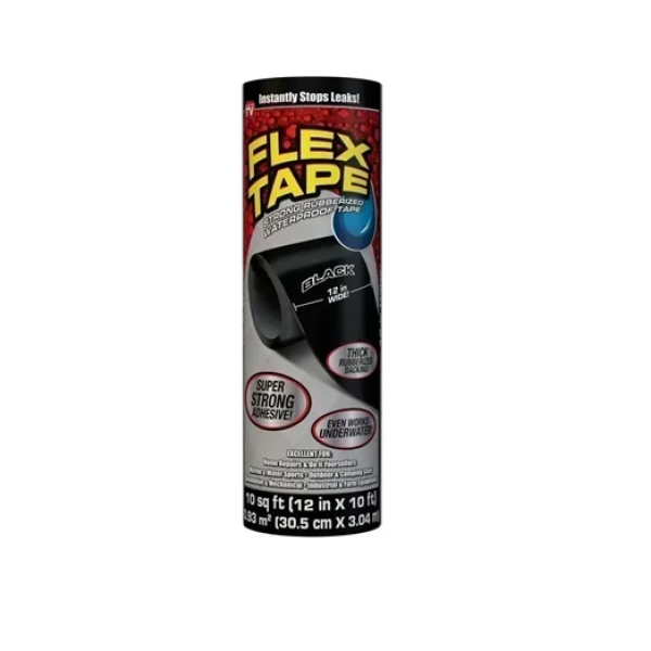 Aδιάβροχη μονωτική ταινία – Flex Tape 12''x10'' μαύρη