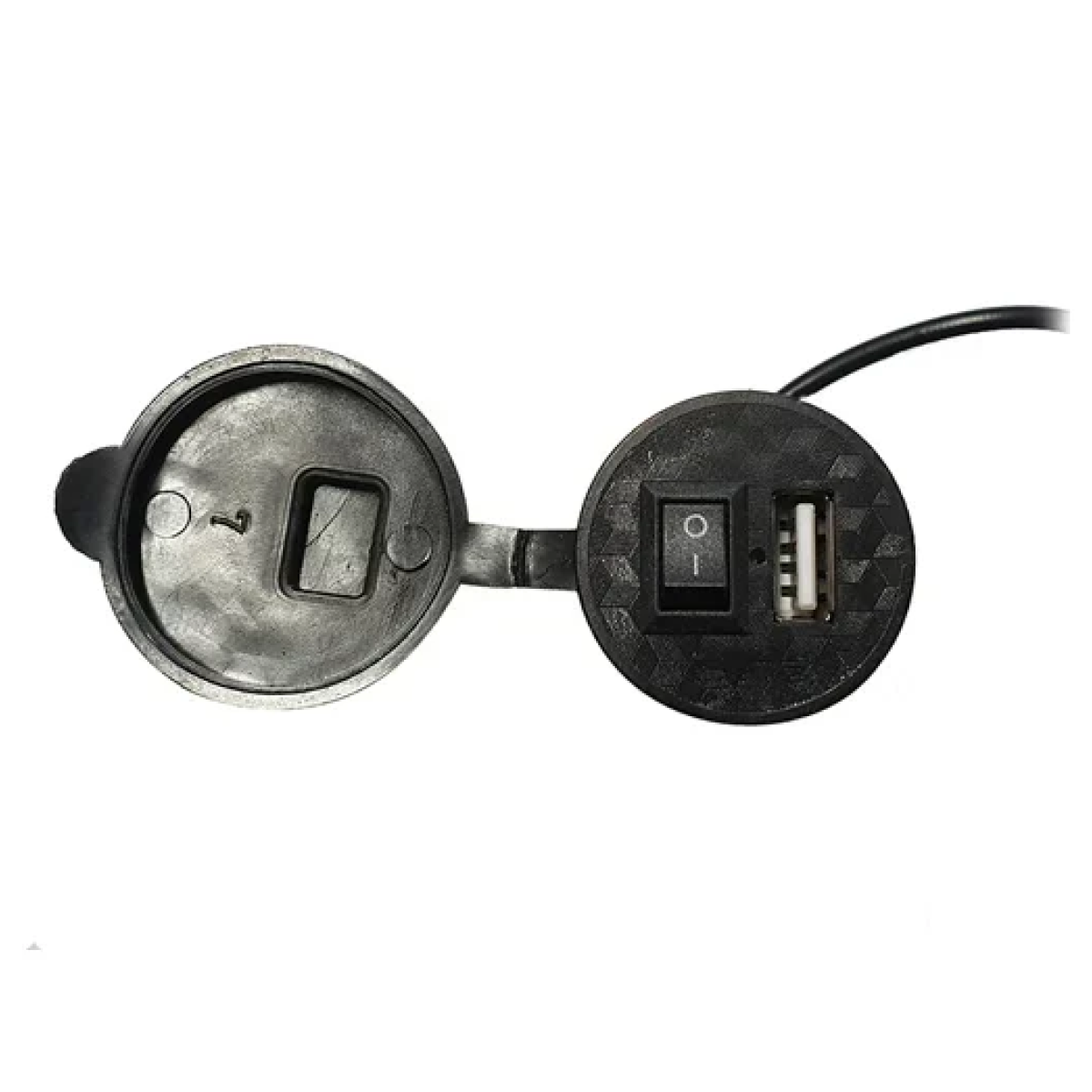 Αδιάβροχος φορτιστής μοτοσυκλέτας με θύρα USB Andowl Q-L437 μαύρο - Image 3