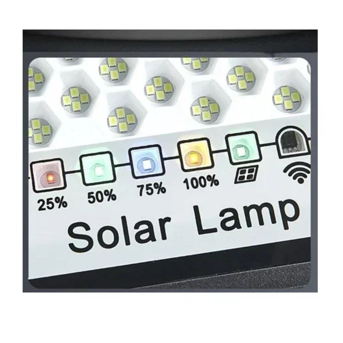 Αδιάβροχος ηλιακός προβολέας LED 400W με πάνελ Solar Light μαύρο/λευκό - Image 3